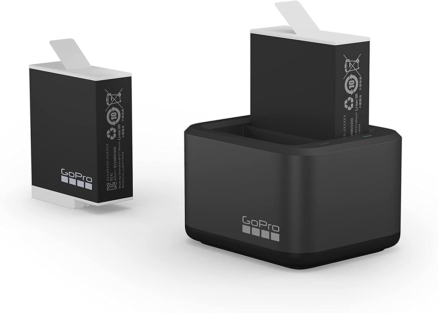 GoPro Dual Battery Charger + 2 Enduro Batteries (HERO11 Black/HERO10 Black/HERO9 Black) - Official GoPro Accessory - cambuy-lives GoPro Dual Battery Charger + 2 Enduro Batteries (HERO11 Black/HERO10 Black/HERO9 Black) - Official GoPro Accessory - cambuy-lives